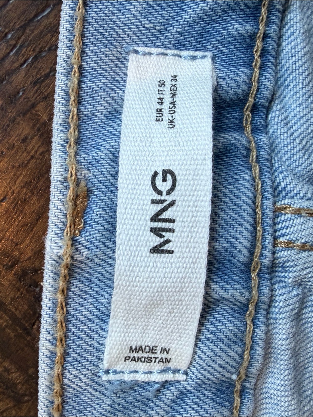 Mango Pale Blue Slim Straight Men's Jeans - Picture 3 of 3